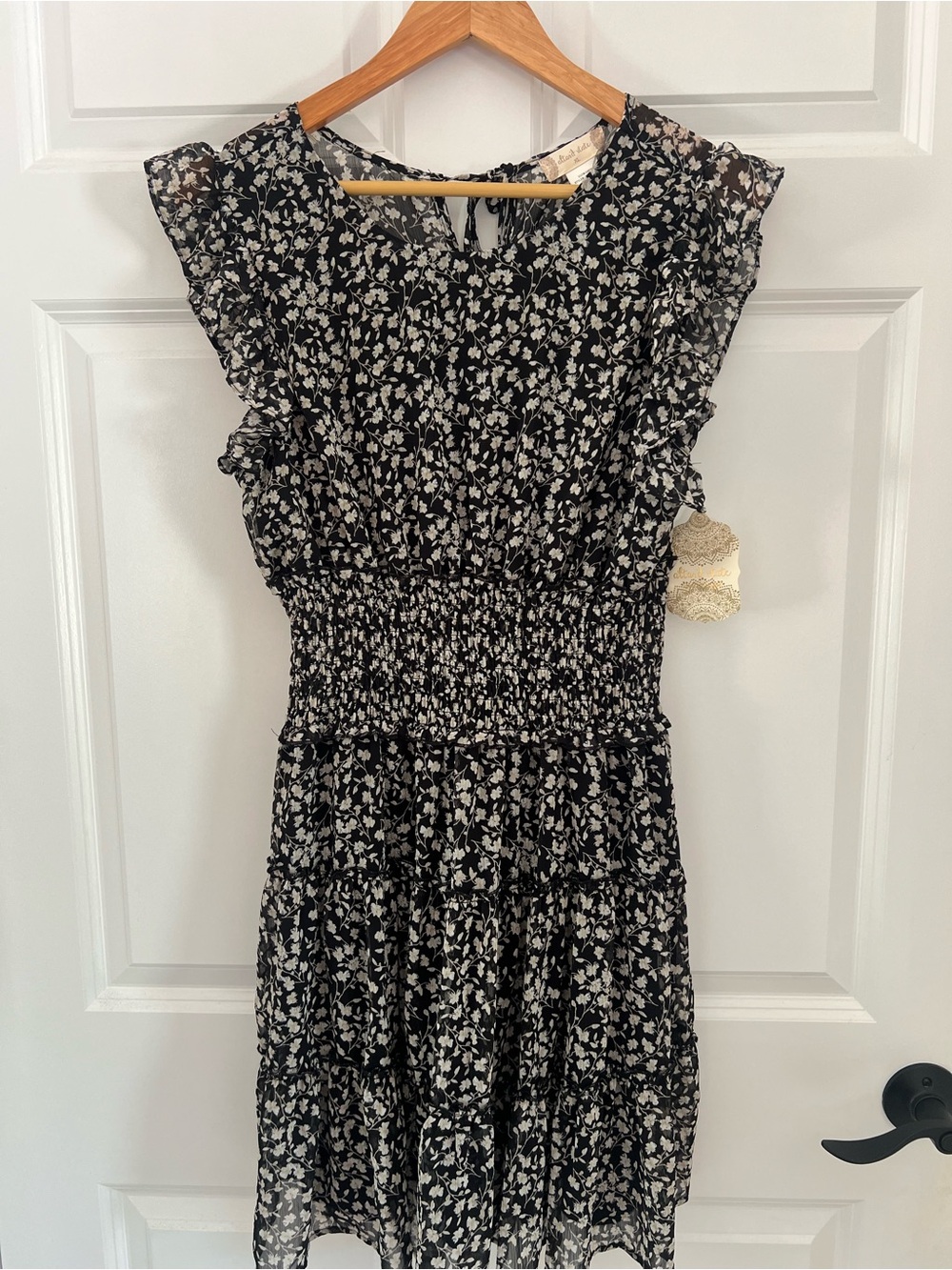 NWT Altar'd State Black and White Floral Mini Dress